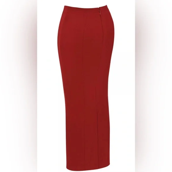 NEW House of CB Nayara skirt in Red size S - Picture 4 of 5